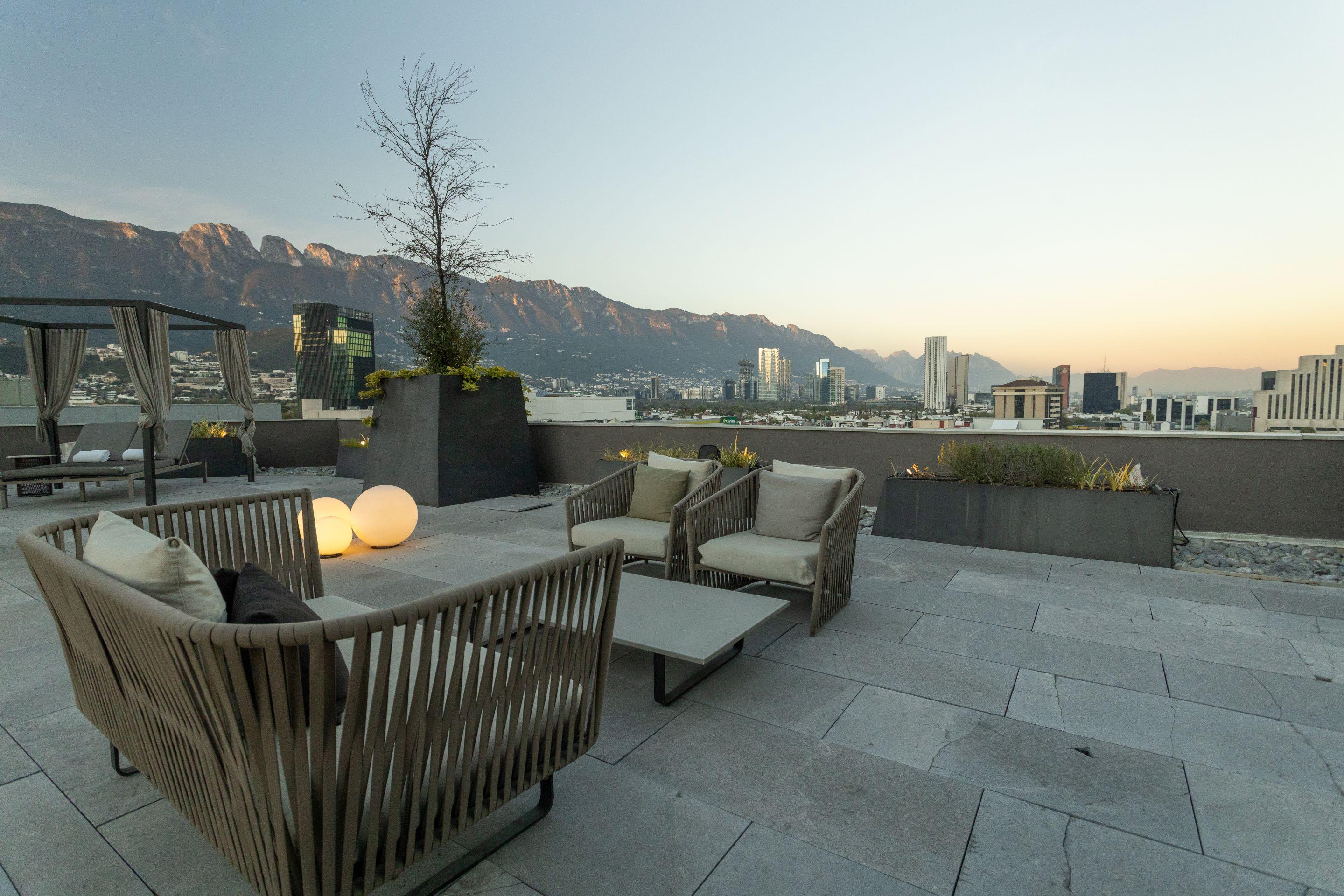 Camino Real Fashion Drive Monterrey Hotel San Pedro Garza Garcia Luaran gambar Rooftop terrace