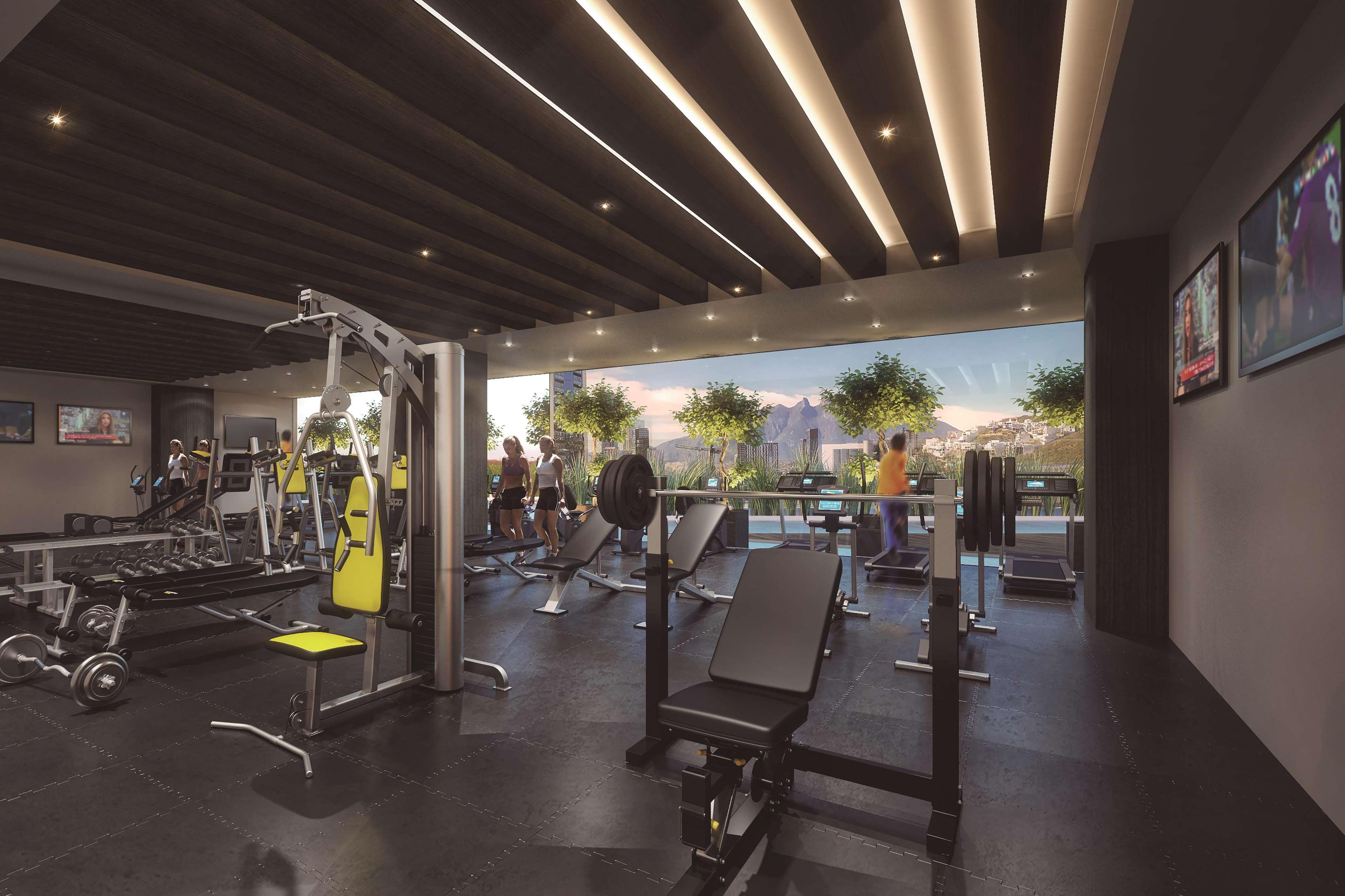 Camino Real Fashion Drive Monterrey Hotel San Pedro Garza Garcia Luaran gambar The gym at the 10th floor